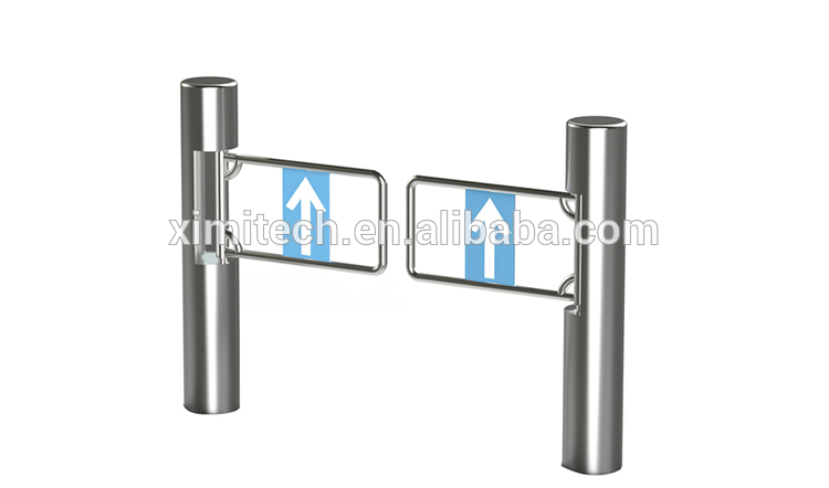 TCP/IP RFID Card Access Control Swing Turnstile Automatic Flap Turnstile Barrier 