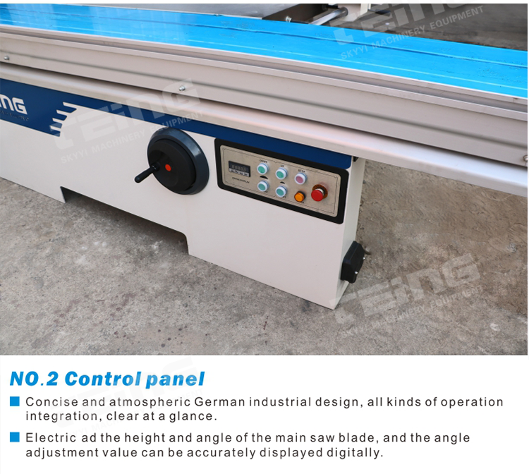Sliding Table Panel Saw for Particle Board FMS6138 Max.Cutting Height at 90° mm 80mm