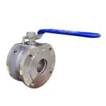 304/316 Stainless Steel Thin Pair Italy Type Wafer Ball Valve with 1 Piece