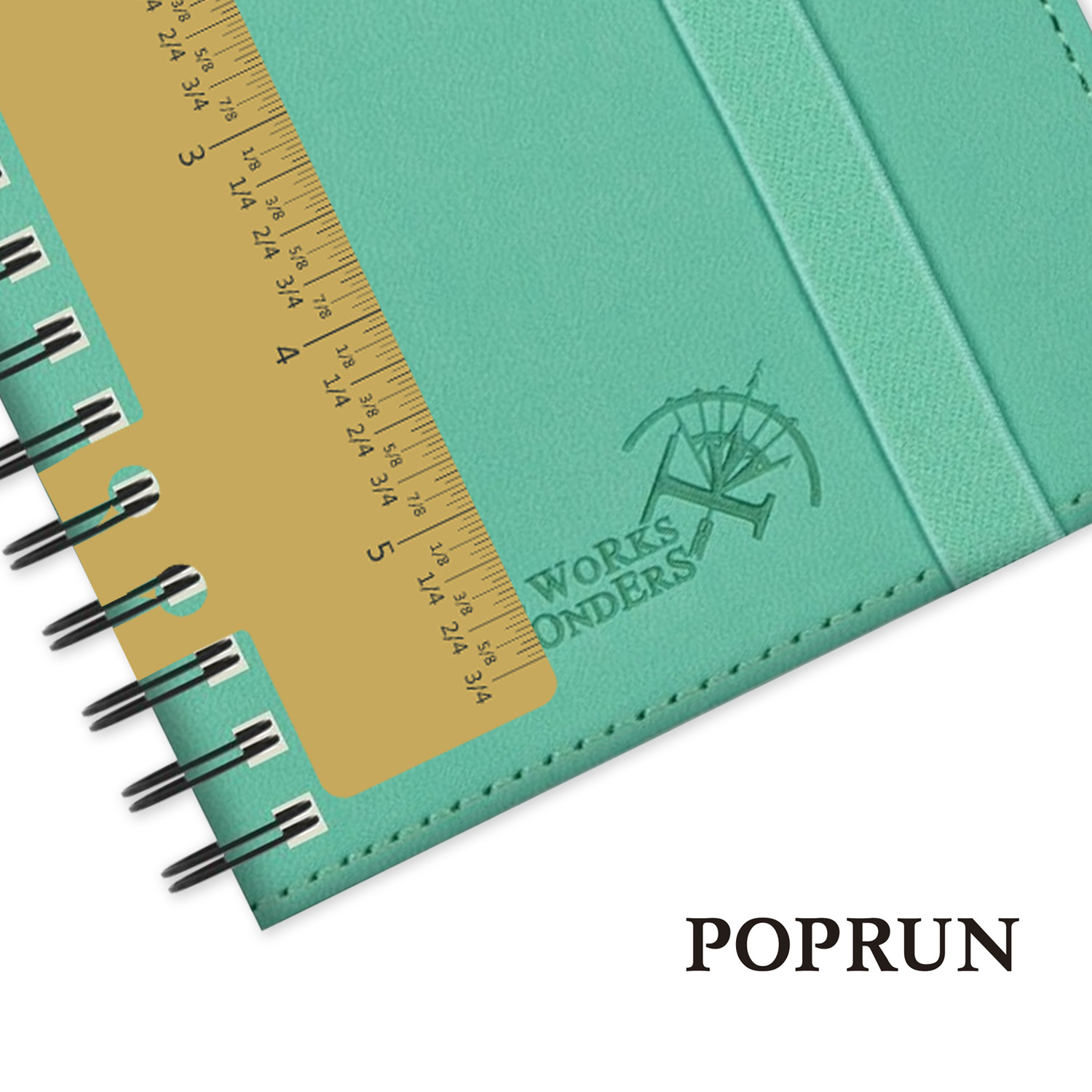 Custom 4.25X6.75inch Mini Weekly Planner 2023 2023 Green PU Cover