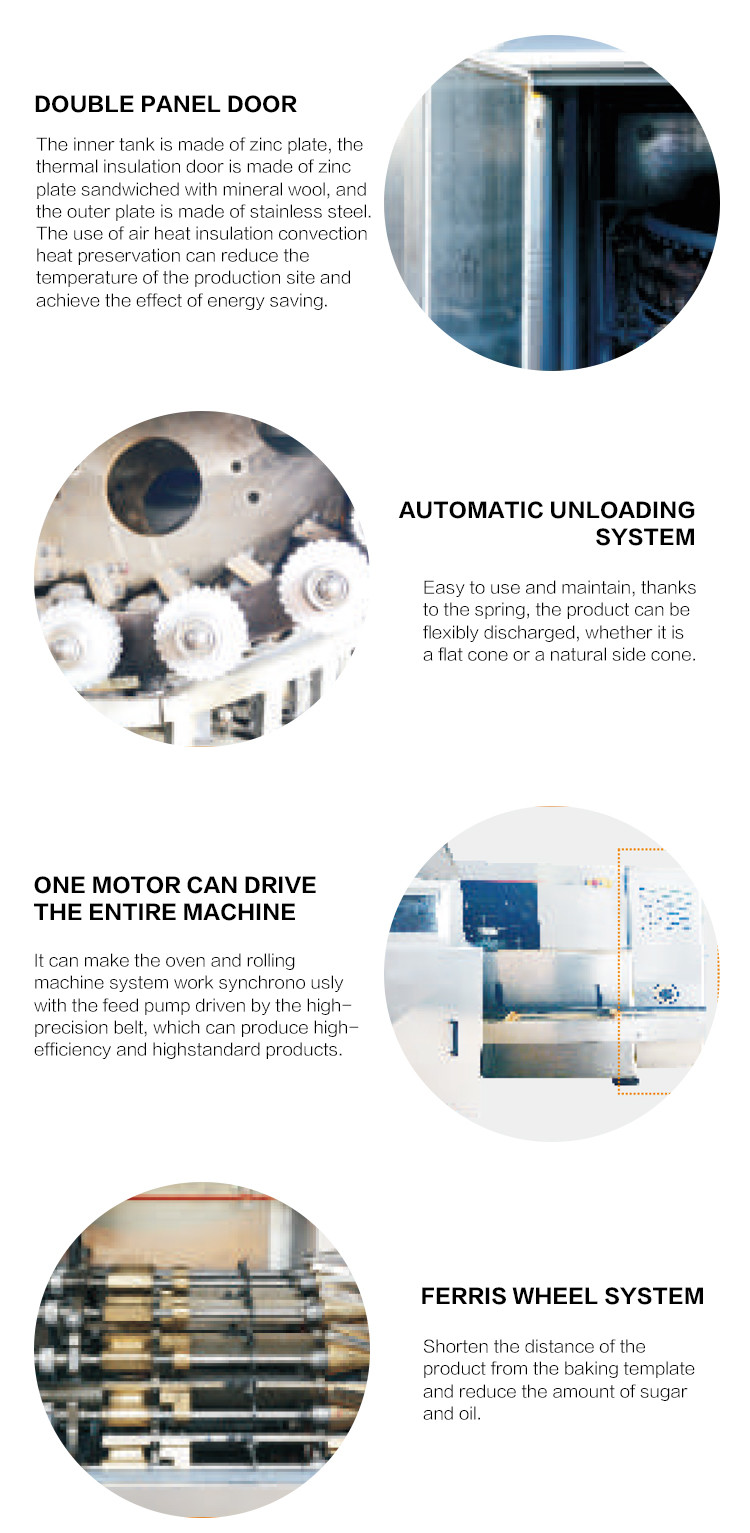 Food Making Machine , Factory Made , Fully Automatic , Stainless Steel , 101 Cast Iron Baking Templates.