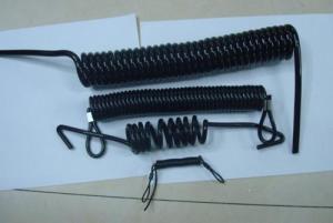 Quality OEM manufacturer in China custom design strong plastic sprial coil lanyard tethers black wholesale
