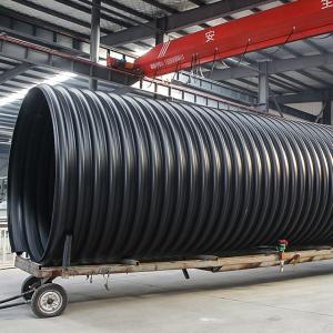 Quality 100 Ft Polyethylene Corrugated Drainage Tubing Corrugated Perforated Pipe Dn300mm Sn8 HDPE wholesale