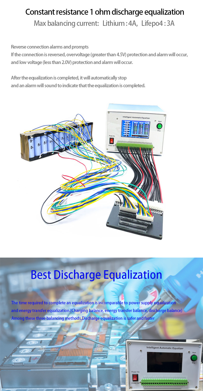 3A 4A Intelligent Automatic Equalizer / Discharge Balancer For Lithium / Lifepo4 Battery