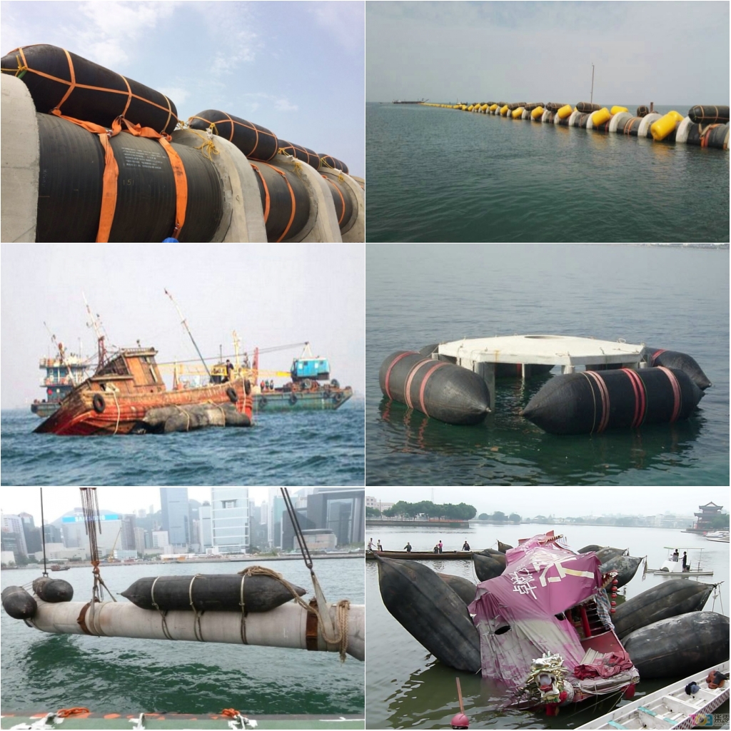 ISO14409 Rubber Marine Salvage Airbags / Ship Rescue Airbag