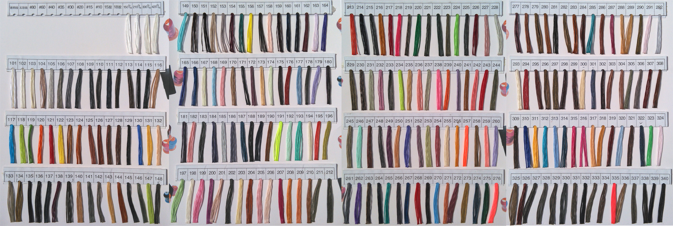 Black 50m 100% Polyester 150D Hand Stitched Leather Flat Wax Thread with Dyed Pattern
