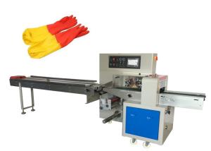 Quality Auto Counting Horizontal Flow Wrap Machine For Washing Dishes Gloves wholesale