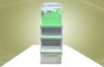 Green Cardboard Display Stands Adjustable Shelves For Health Care Products