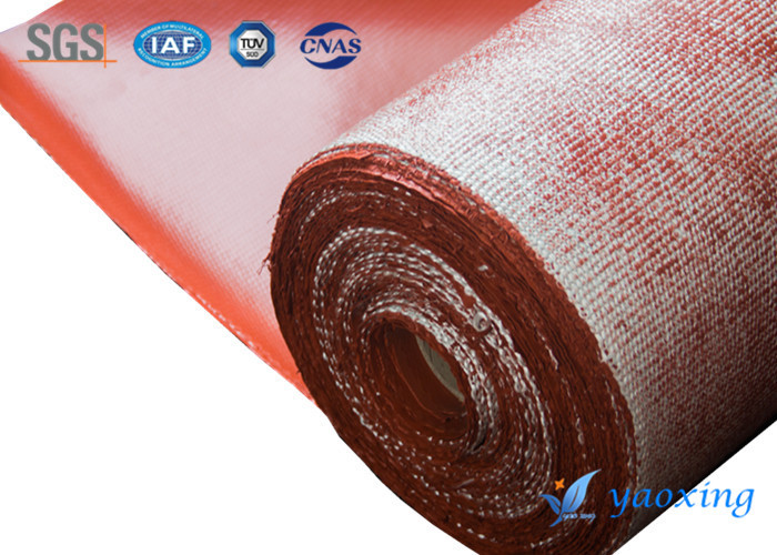 3.5mm Red Twill Woven Silicone Coated Fiberglass Fabric
