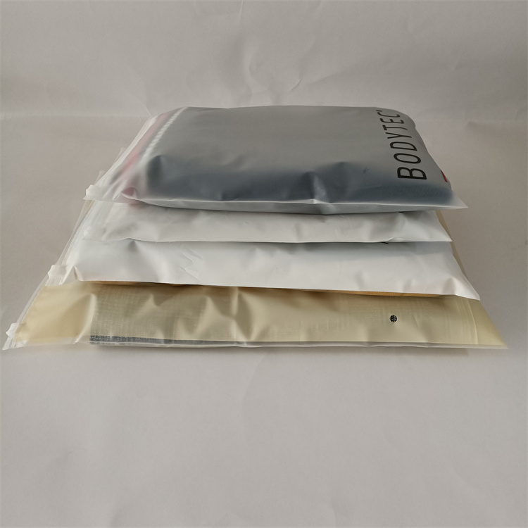 Customize Any Color Moisture Proof Polybags for Shoes and Clothing Frosted Zipper Bag