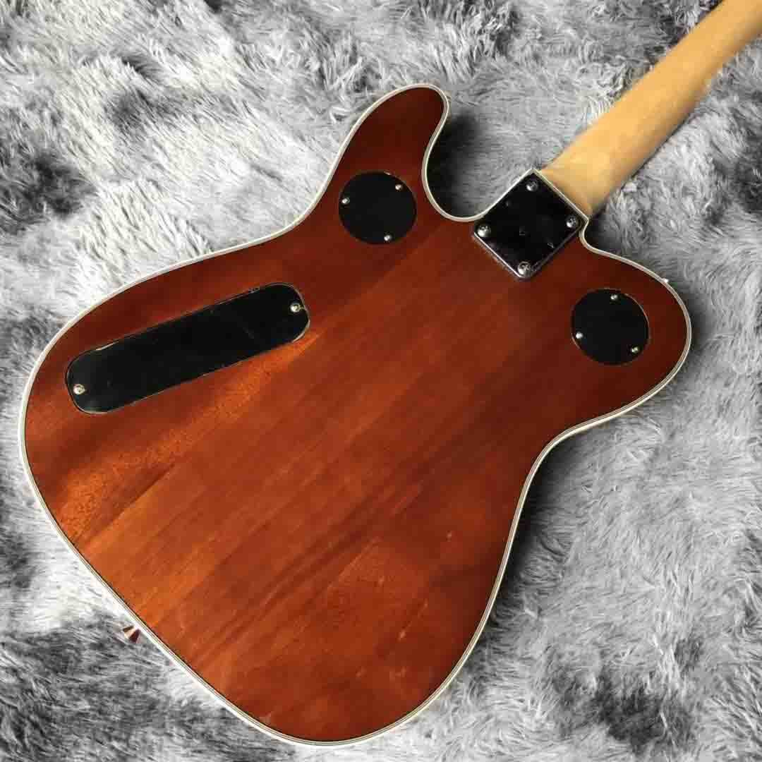 2020 Grand Special F Hole TELE P90 Pickuo Electric Guitar Quilted Maple Abalone Inlay Bigsby