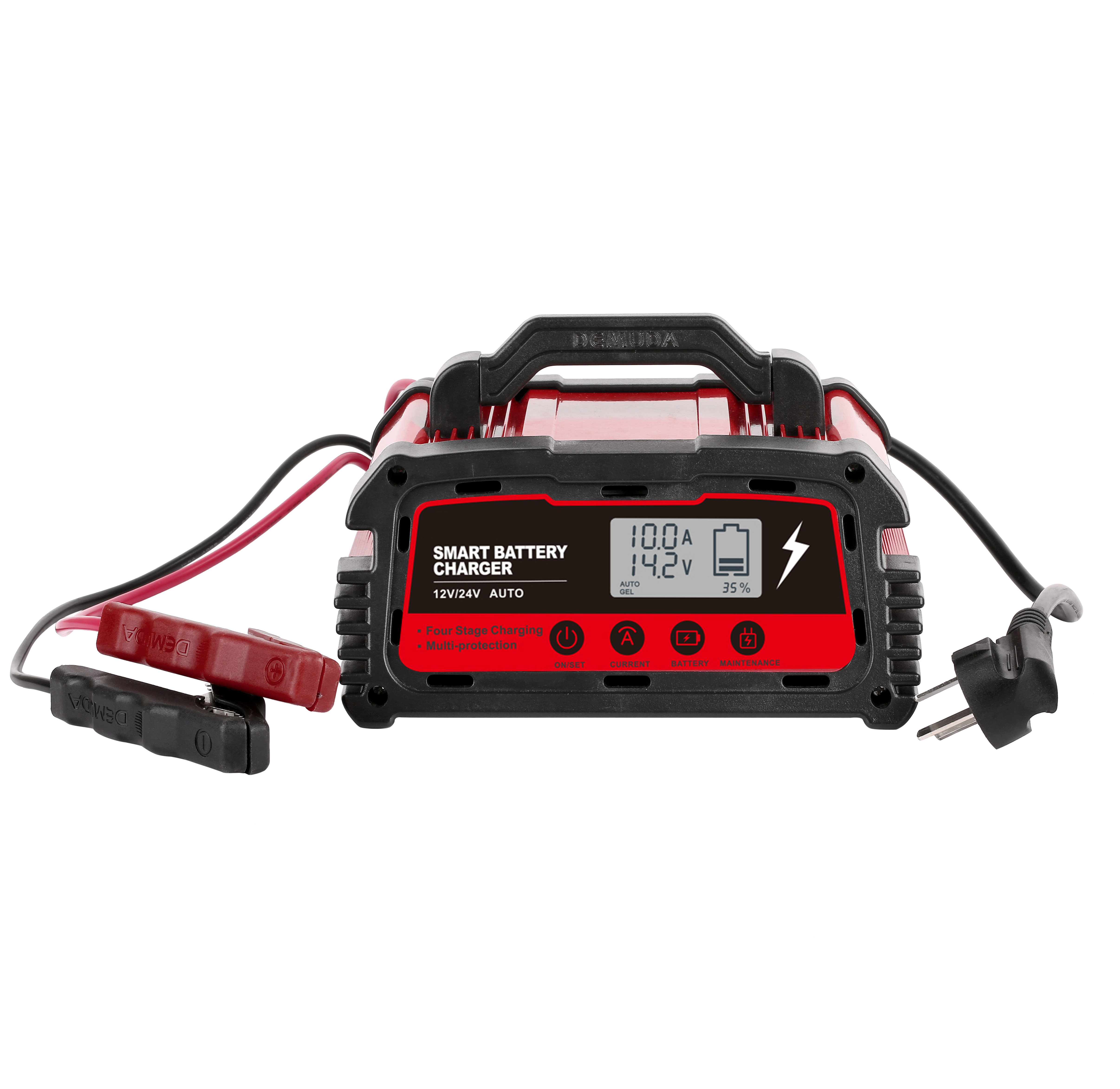 3 Stage Car Battery Charger 5A 10A 20A for lead acid, AGM, GEL batteries 12V 24V Intelligent