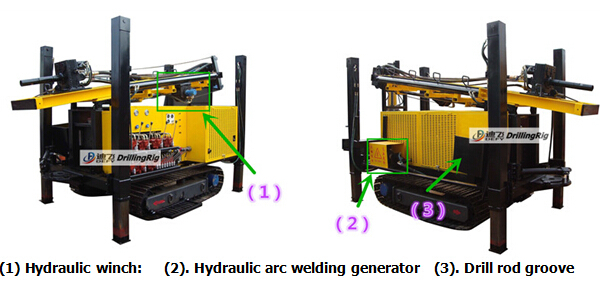 DFQ-200 DTH pneumatic used Drilling Rig on Crawler