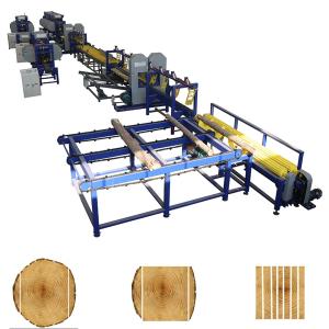 Quality Sawmill woodworking log cutting twin blade vertical saw machine With Auto Feeding wholesale