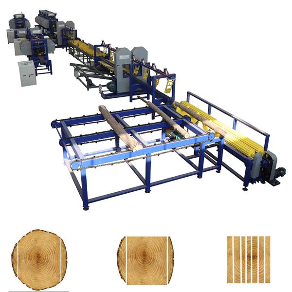 Sawmill Wood saw machine automatic production line twin vertical sawmill band