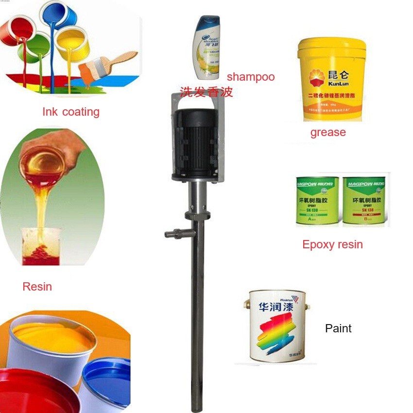 Electric Stainless Steel Screw Pump Vertical Tank Mixer Agitator For 10-1000L Capacity