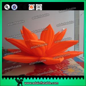Quality Orange Inflatable Lotus Flower For Event Decoration wholesale