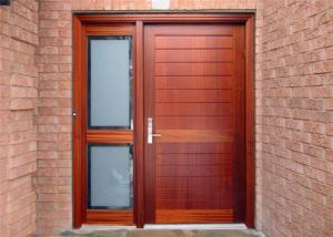 Quality Elegant Modern Solid Wood Entrance Doors , Solid Wood Interior Doors With Glass wholesale