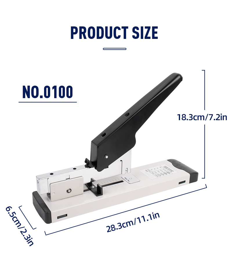 Manual Heavy Duty Stapler for Office High Capacity Big Book Binding Machine 100 Sheets