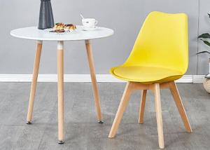 Quality Beech PU Leather Upholstered Dining Chair 260kg Load Weight wholesale