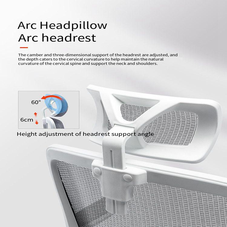 Metal Frame Executive Office Chair Comfortable Mesh Ergonomic PC Chair for Long Hours