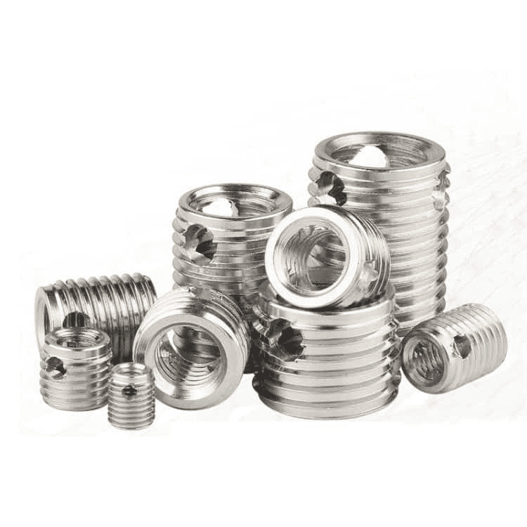Stainless Steel Slotted Threaded Inserts Self Tapping M12x22 , 30200120500
