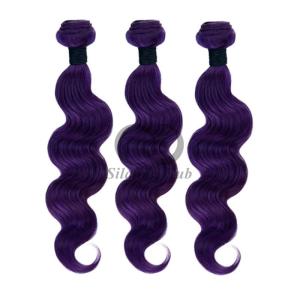 Quality Purple Body Wave Remy Human Hair Bundles Sew In Weave Bundles Brazilian Bundle Deals wholesale