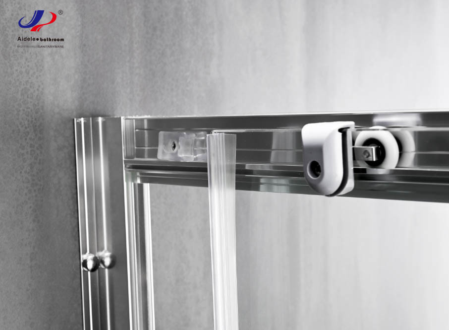 5/6mm Sliding Glass Shower Doors 120*190cm Size Tempered Glass Aluminium Frame