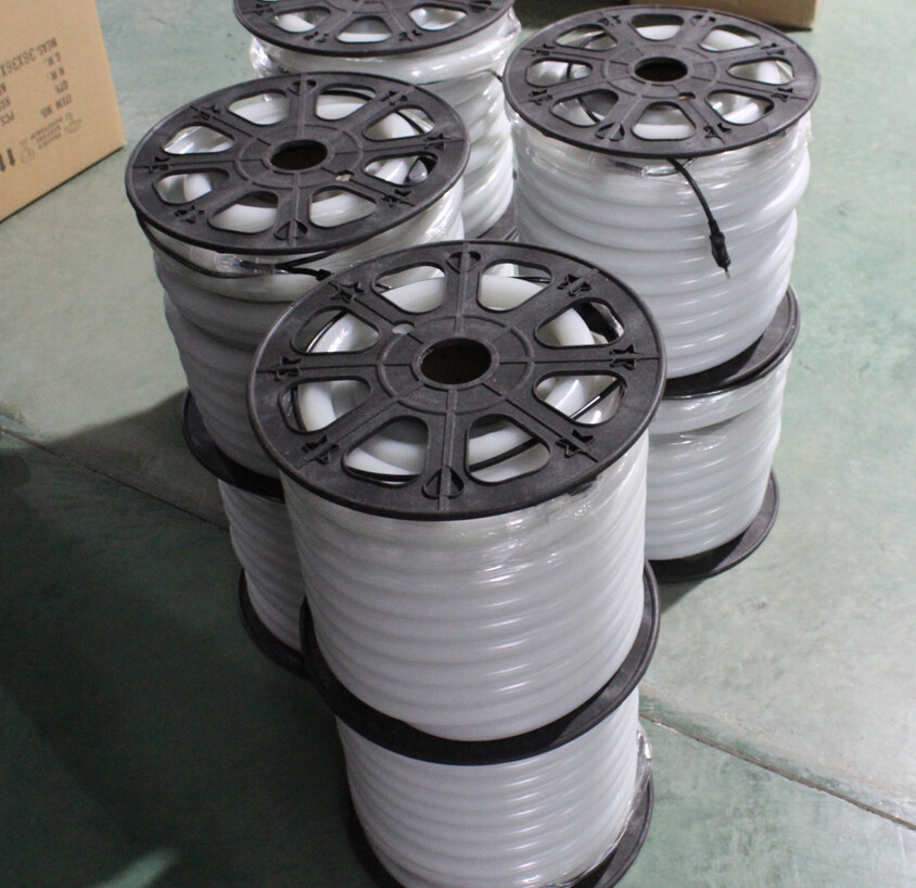 360 degree rgb addressable dmx 512 12v rgb 10 pixel neon flex 60pcs smd5050 rope lights