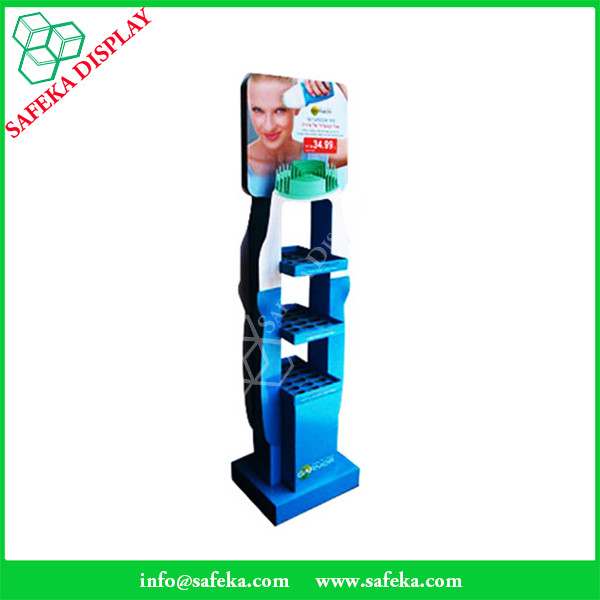 Pop funko Cheap Custom printed Promotion Rack Supermarket advertising shelf Cardboard makeup display stand