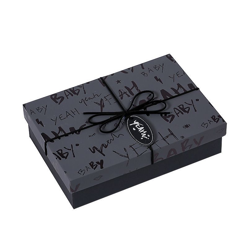 Fashionable Top Grade China Wholesale Custom Logo Packaging Boxes Luxury Lid and Base Paper Carton Box with Ribbon Bow-Tie for Wedding Gift
