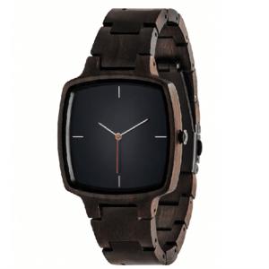 Quality Personalized Black Wood Watch , Wooden Chronograph Watches For Men wholesale