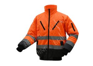 Quality High Visible Mens Winter Work Clothes Pilot Jacket With Fake Fur Padded wholesale