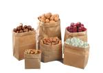 Flat Brown Kraft Heat Seal Bags Customized Size Food Grade Delicate Flexo Print