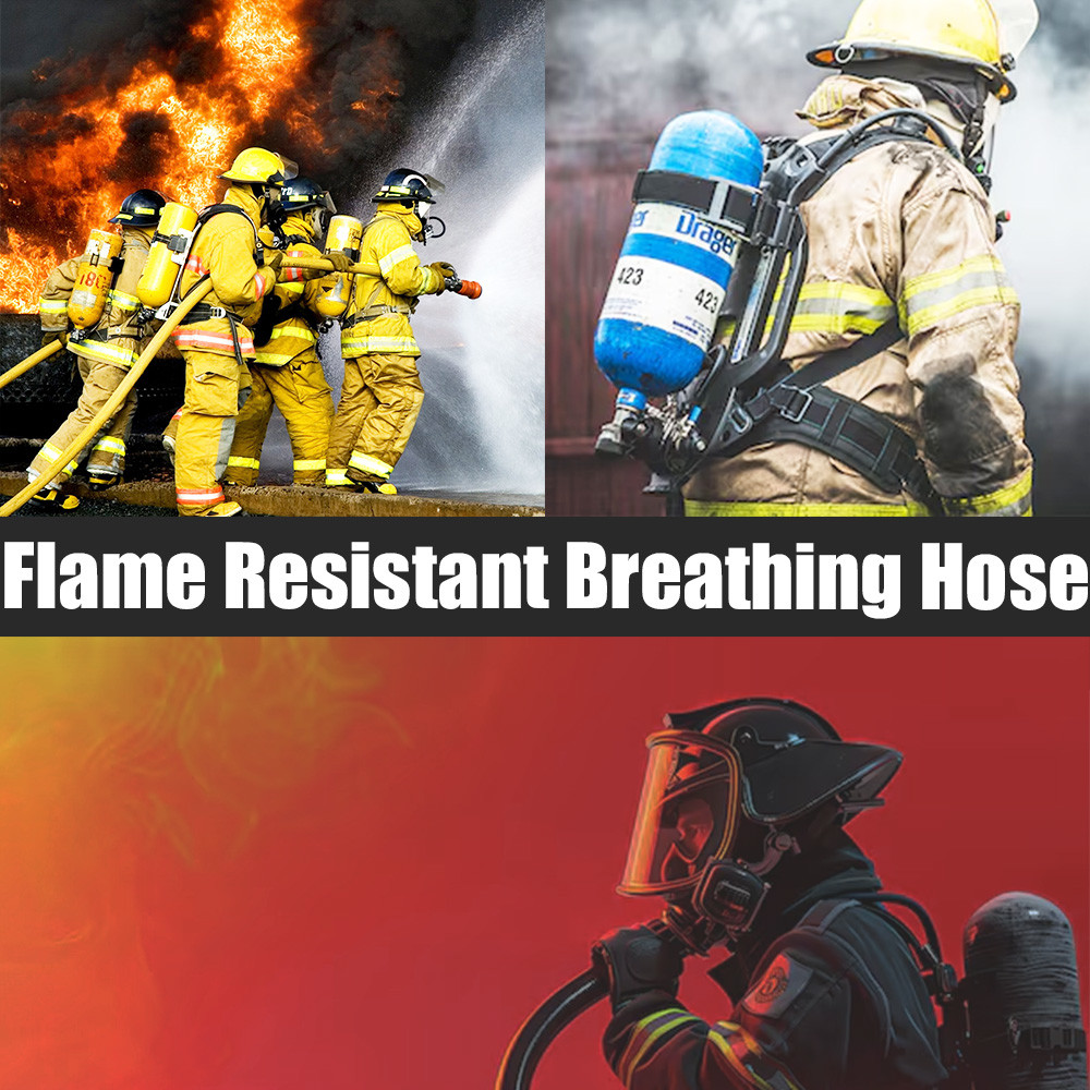 3/8'' Flame Resistant Breathing Air EPDM Rubber Hose 300psi for Human Breathing