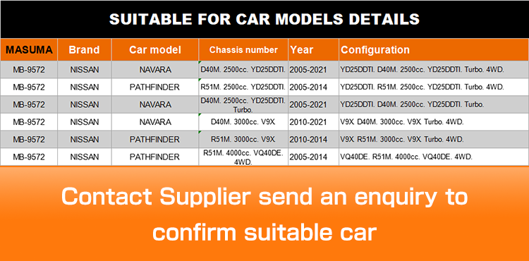 MB-9572 Ball Joint 54524-EA000 for NISSAN NAVARA D40M 2500cc YD25DDTI Turbo by MASUMA