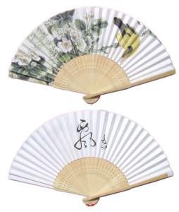 Quality Customized Logo Chinese Silk Sweet Hand Fans for Wedding Decoration in Gift Box wholesale