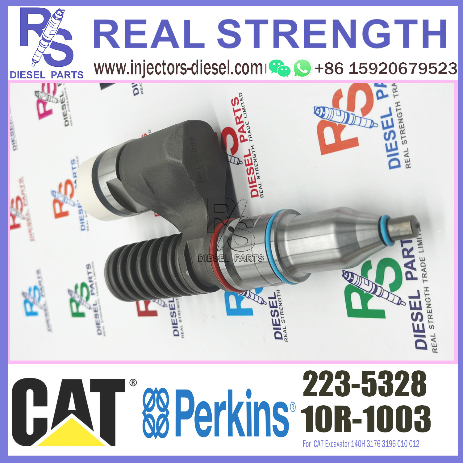 Common Rail Cat C10 Injectors 10R-1003 223-5328 For CAT Diesel Engine