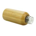 Empty Lotion Pump Bamboo Cosmetic Containers Lotion Bottles Inner Plastic 120ml