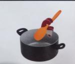 FBTZ102802 PP+silicone material pot side clip for holding spoon