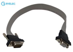 Quality 15pin Male Female Plastic Connector VGA To VGA HDB15 Flexible Flat Ribbon Cable For Electronic wholesale