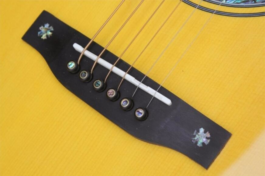 41 Inch Solid Wood Body Acoustic Guitar Sitka Mahogany Back and Side Authorized Grover Machine Heads