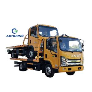 Quality Flat Cargo Platform Wrecker Towing Truck 4*2 With Crawling Ladder wholesale