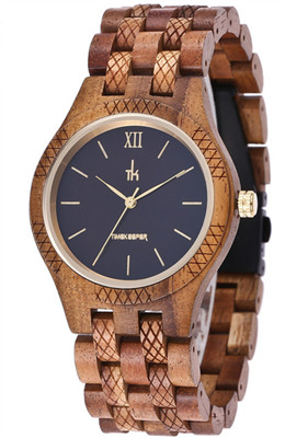 beautiful design made out of wood leather strap wood watch for ladies gift wrist watch women