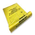 LDPE / HDPE / MDPE Infectious Waste Bag Disposable Yellow Clinical Carriage