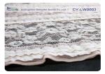 Anti-Static Nylon Spandex Stretch Lace Fabric For Wedding Dress CY-LW0003