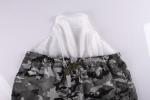 Olive Camouflage Mens Elastic Waist Board Shorts