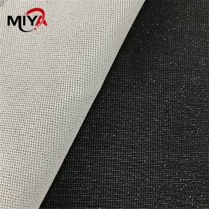 Quality White 100 Percent Polyester 40gsm Tricot Fusible Interlining wholesale
