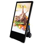Movable Outdoor Digital Signage Advertising Display High Brightness Waterproof