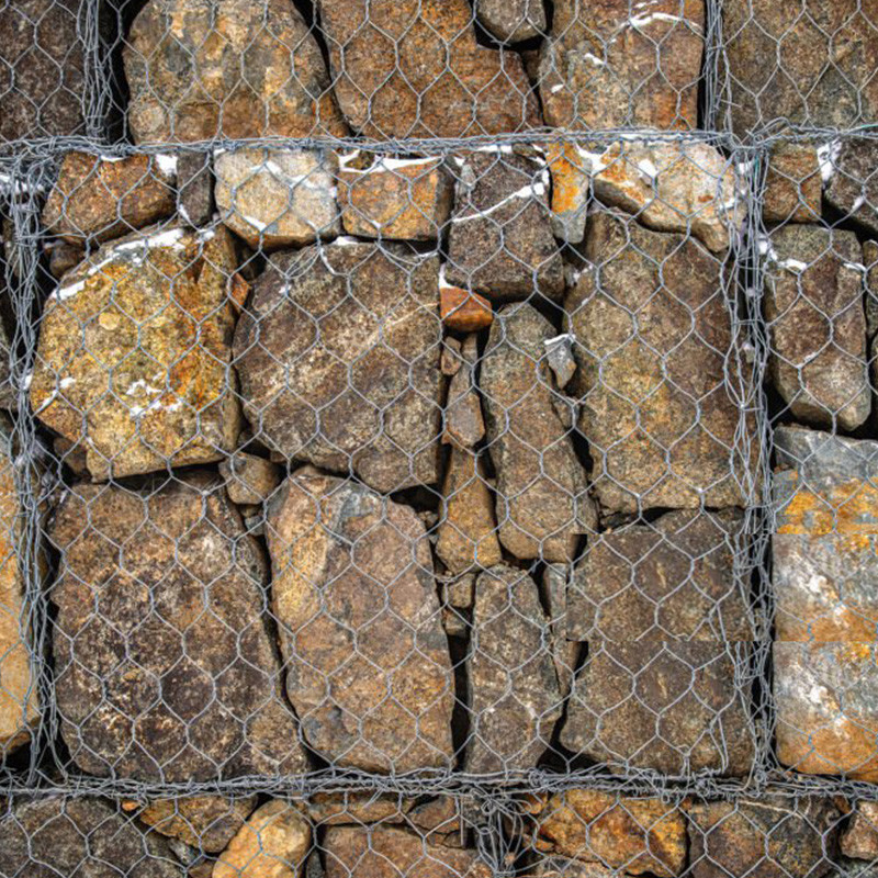 Woven Gabion Box Reservoir Embankment Reinforcement High Strength Resistant Mesh